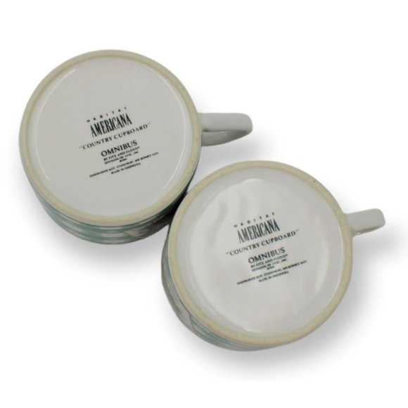 Fitz & Floyd Omnibus Americana Country Cupboard Pattern Mugs 1994 - Picture 6 of 6